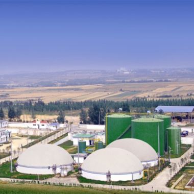 Digester-monteret Double Membrane Biogas Holder